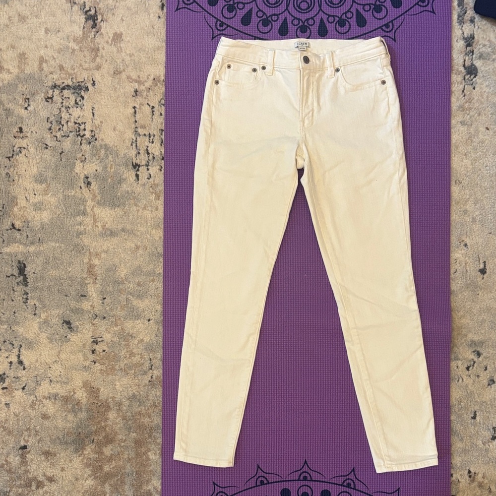 J. Crew Women's Ivory Jeans size 27/28